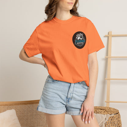 Fleming Racing QM Logo T-Shirt | Checkered Flag Circle Design