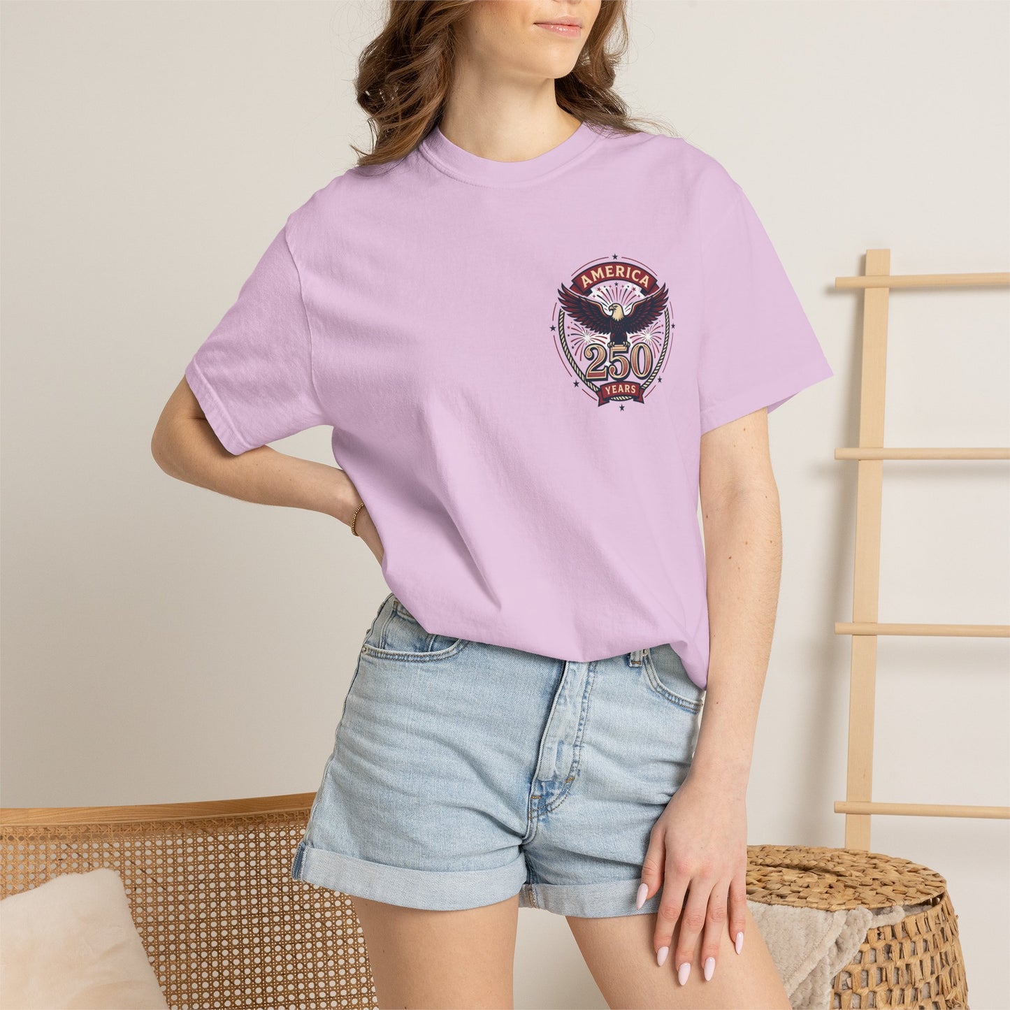 T-Shirt — 250 Years Celebrating Independence Fireworks Design