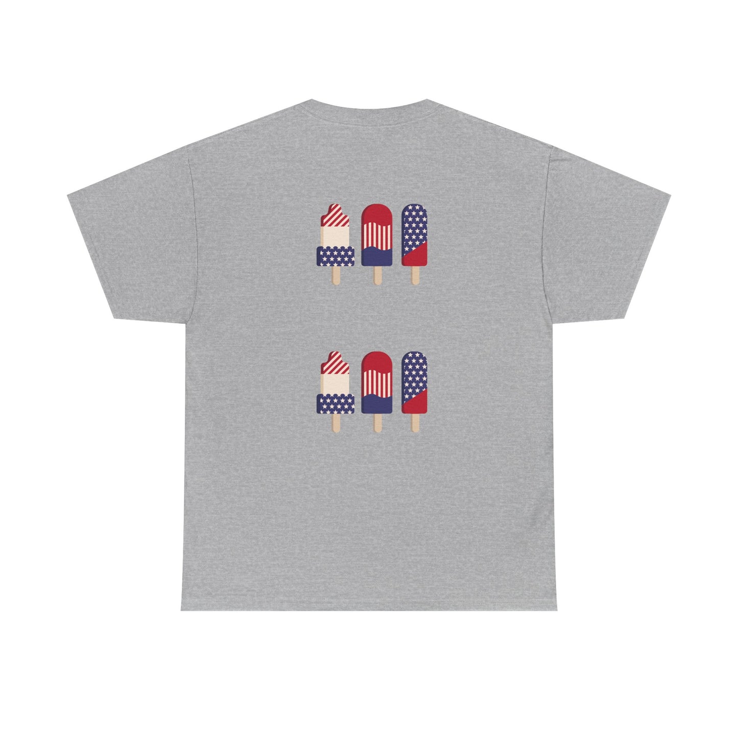 Merica Peace Hand graphic Tee | American Flag Popsicle back, Patriotic Fourth of July