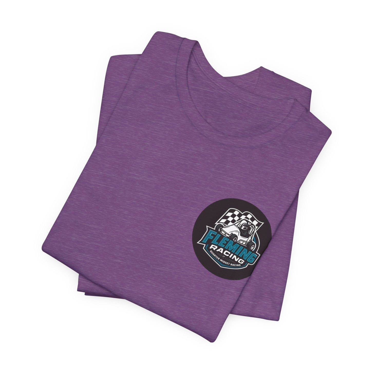 Fleming Racing Logo Tee | Racing Car Emblem T-Shirt