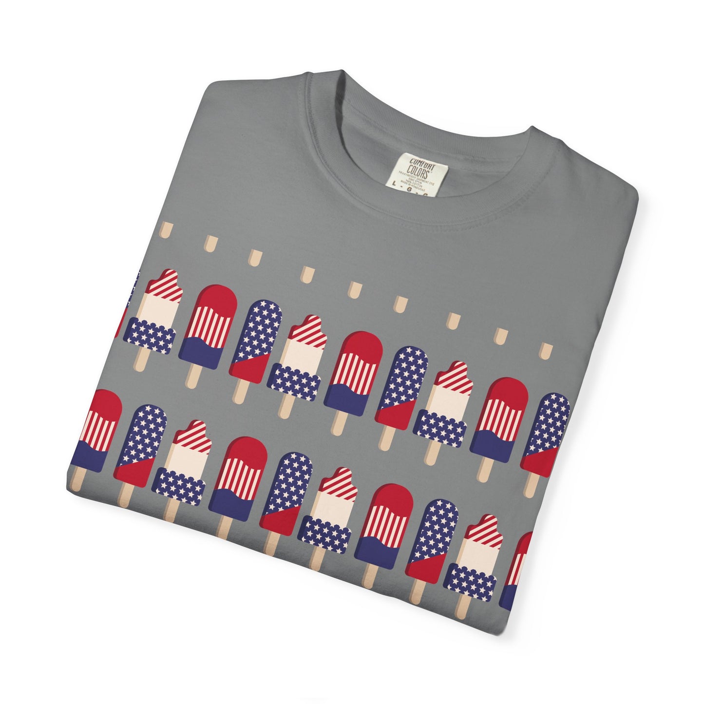 American Flag Popsicle T-shirt | Patriotic Fourth of July Ice Pop Tee