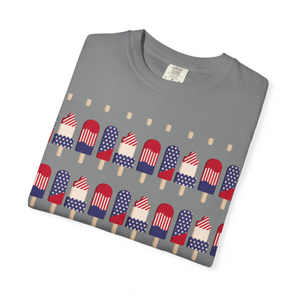 American Flag Popsicle T-shirt | Patriotic Fourth of July Ice Pop Tee