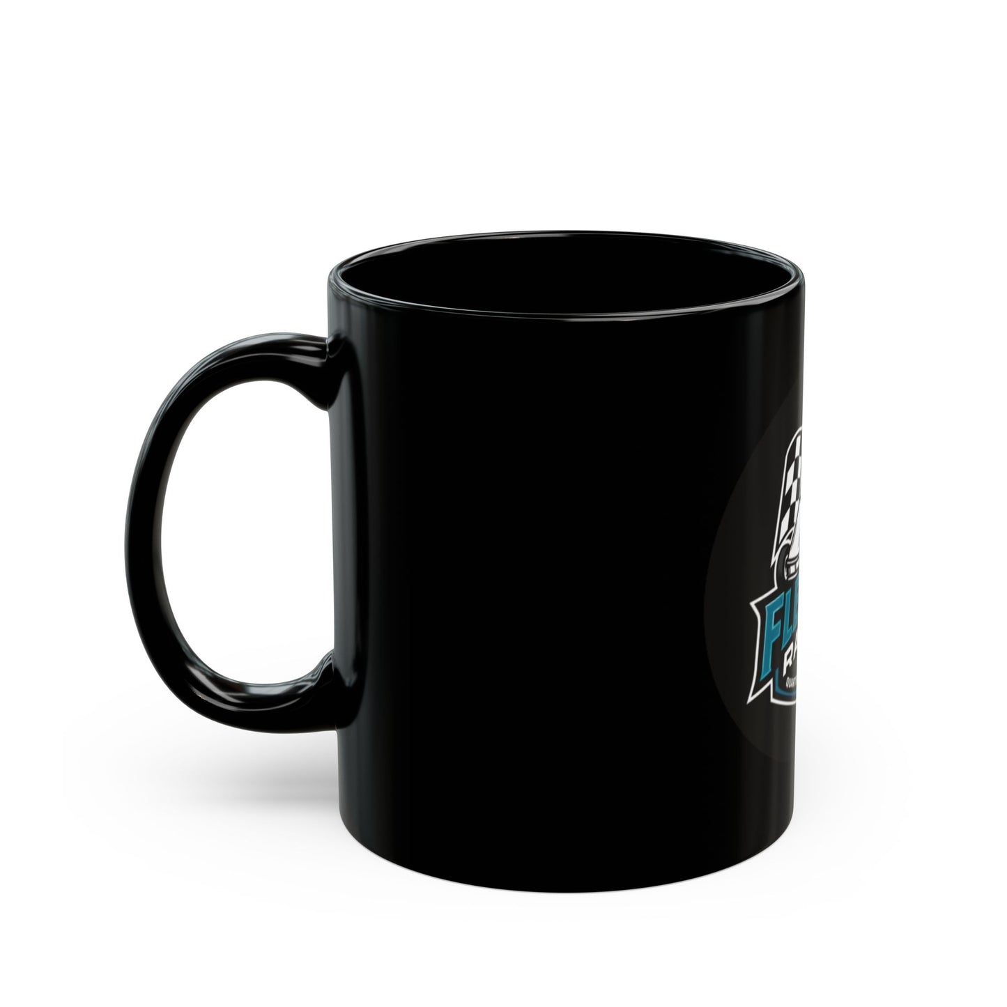 Fleming Racing Logo Mug | Black Ceramic Mug 11oz or 15oz