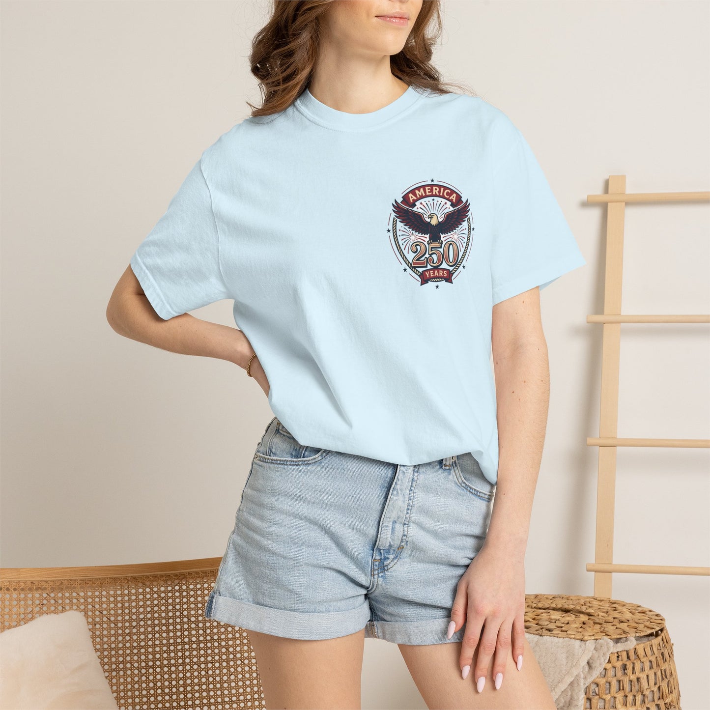 T-Shirt — 250 Years Celebrating Independence Fireworks Design