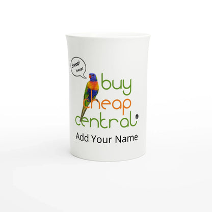 White 10oz Porcelain Slim Mug