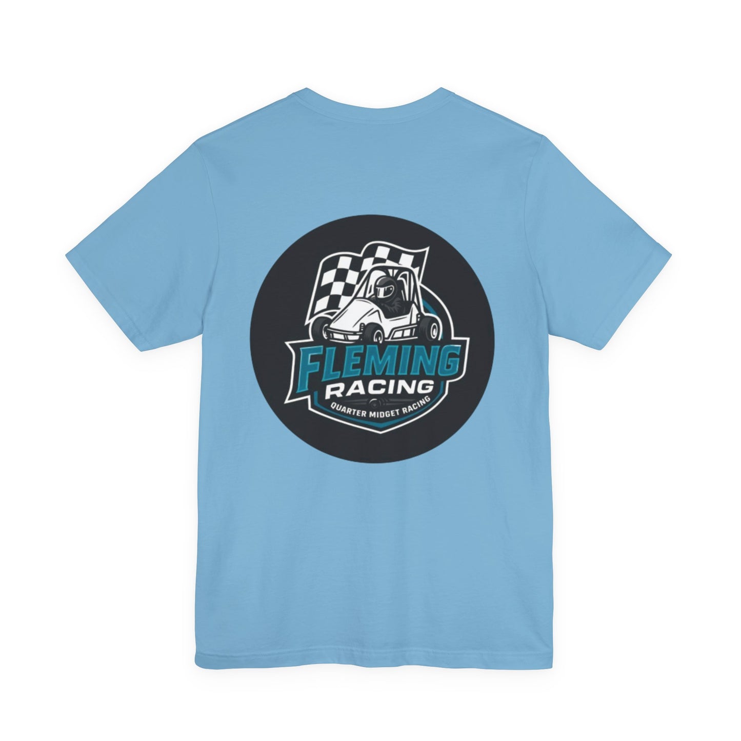Fleming Racing Logo Tee | Racing Car Emblem T-Shirt