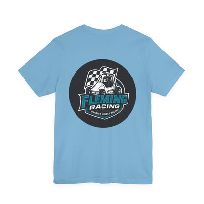 Fleming Racing Logo Tee | Racing Car Emblem T-Shirt