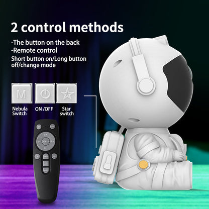 Astronaut Galaxy Projector, Star Projector Galaxy Light, Night Light for Kids, Nebula Ceiling LED Lamp, Room Decor, with  Remote, Gifts for Birthdays