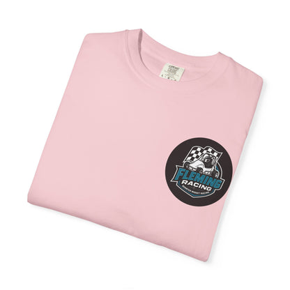 Fleming Racing QM Logo T-Shirt | Checkered Flag Circle Design