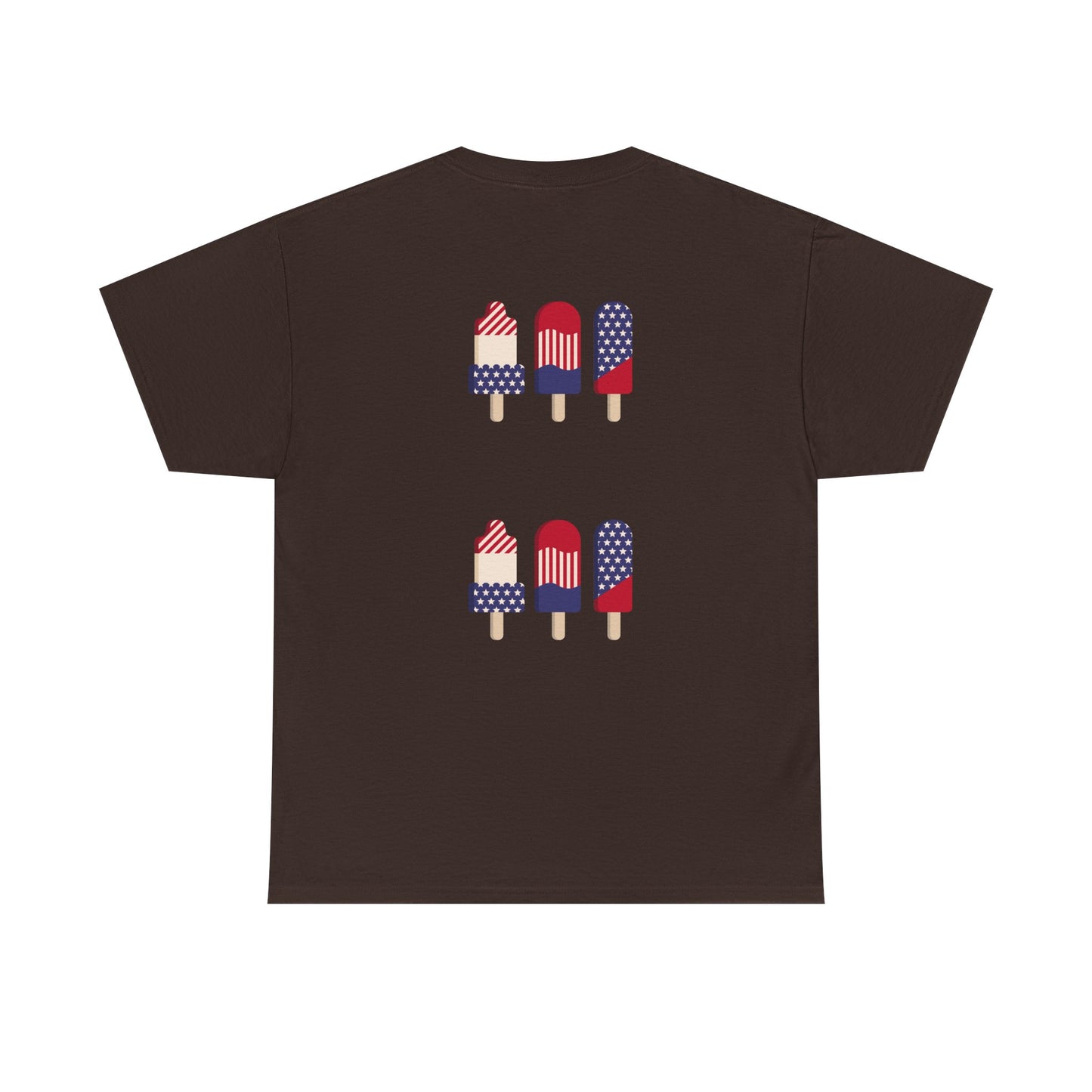 Merica Peace Hand graphic Tee | American Flag Popsicle back, Patriotic Fourth of July