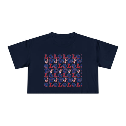 LOL Pattern Graphic Tee | Crop Top