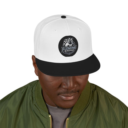 Smiling Ghost Patch Snapback | Embroidered Baseball Cap
