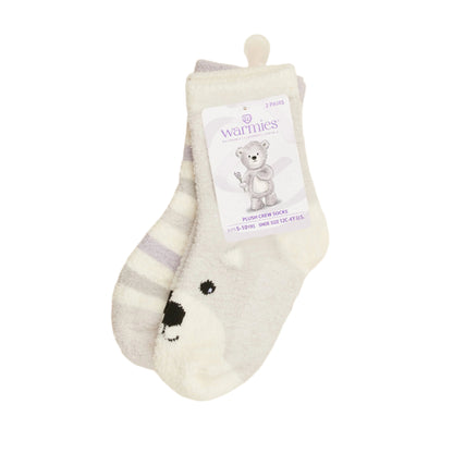 Warmies® Marshmallow Bear Crew Sock Set
