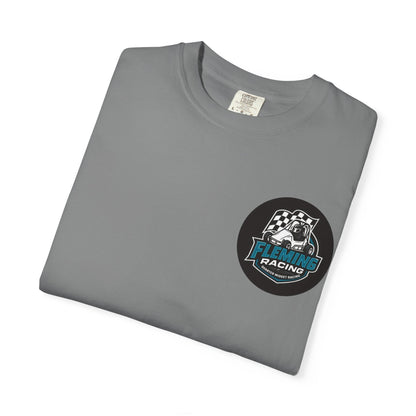 Fleming Racing QM Logo T-Shirt | Checkered Flag Circle Design