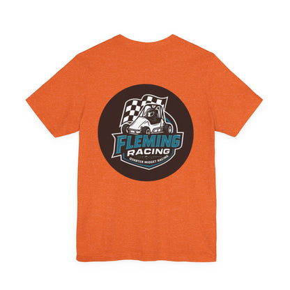 Fleming Racing Logo Tee | Racing Car Emblem T-Shirt