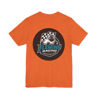 Fleming Racing Logo Tee | Racing Car Emblem T-Shirt
