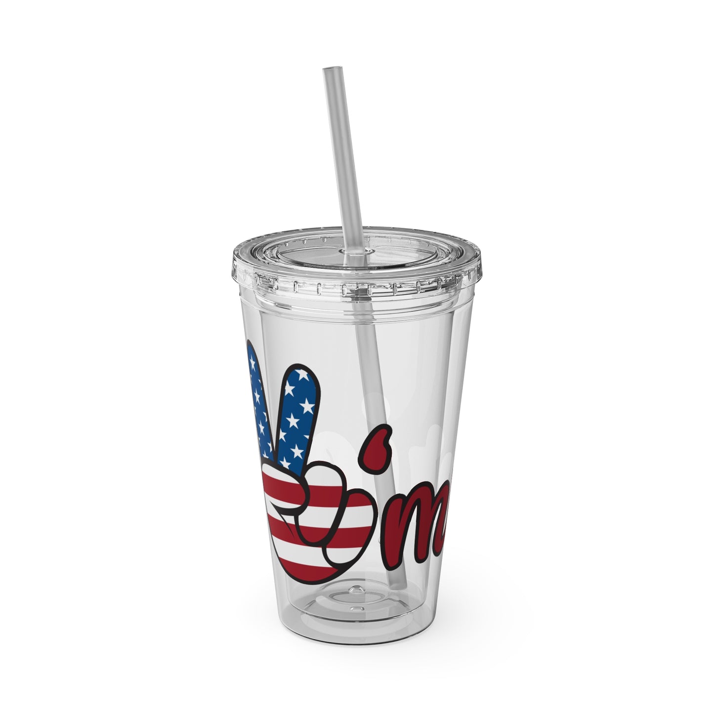American Peace Sign tumbler 16oz