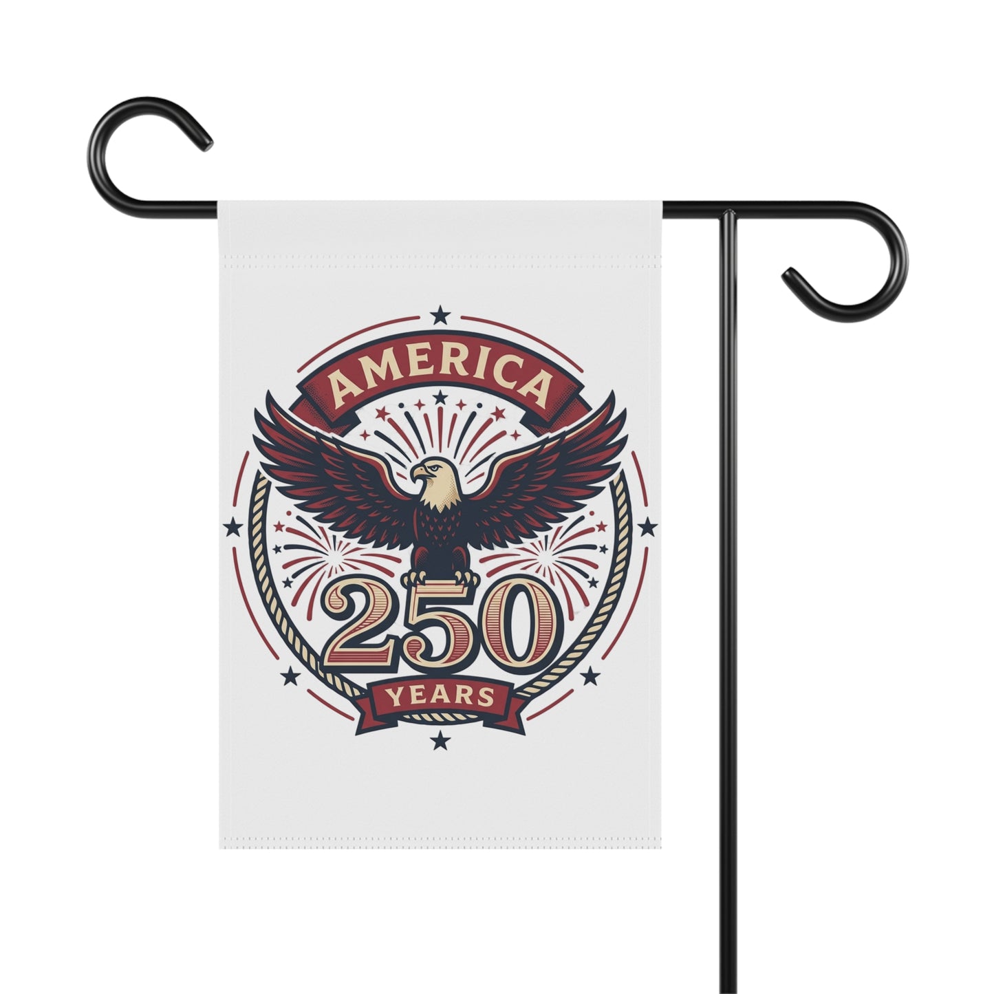 America 250 Years Eagle Garden Banner | Patriotic Yard Flag