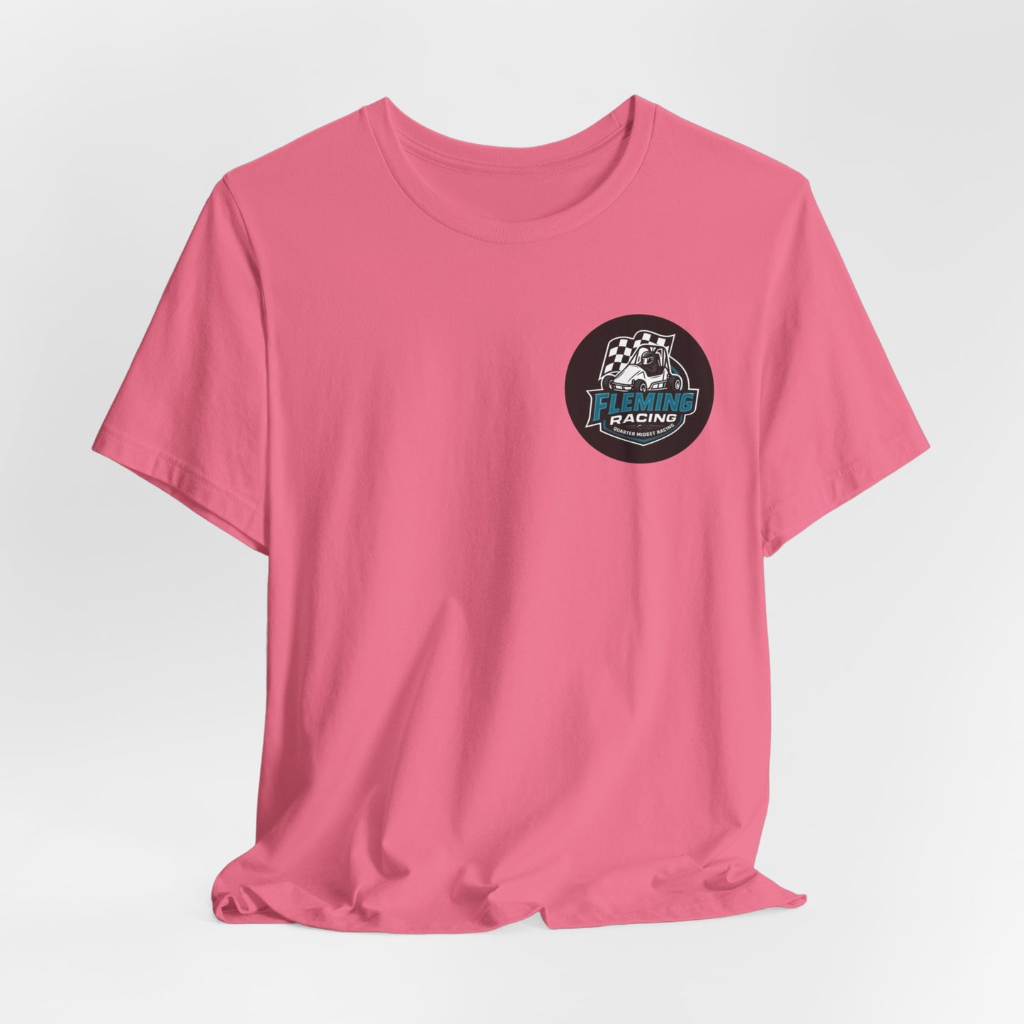 Fleming Racing Logo Tee | Racing Car Emblem T-Shirt