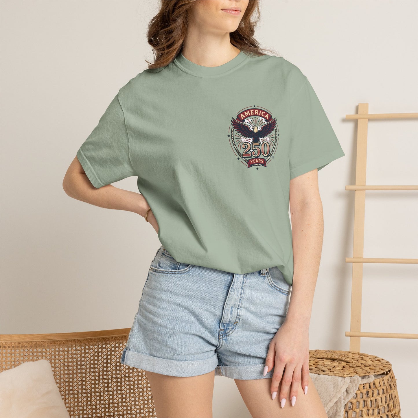 T-Shirt — 250 Years Celebrating Independence Fireworks Design