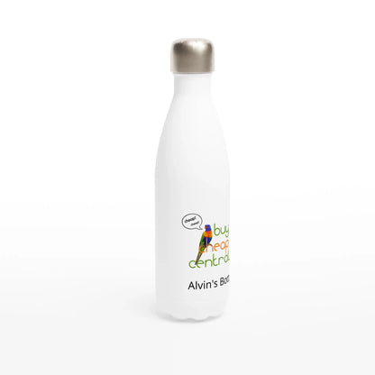 White 17oz Stainless Steel Water Bottle