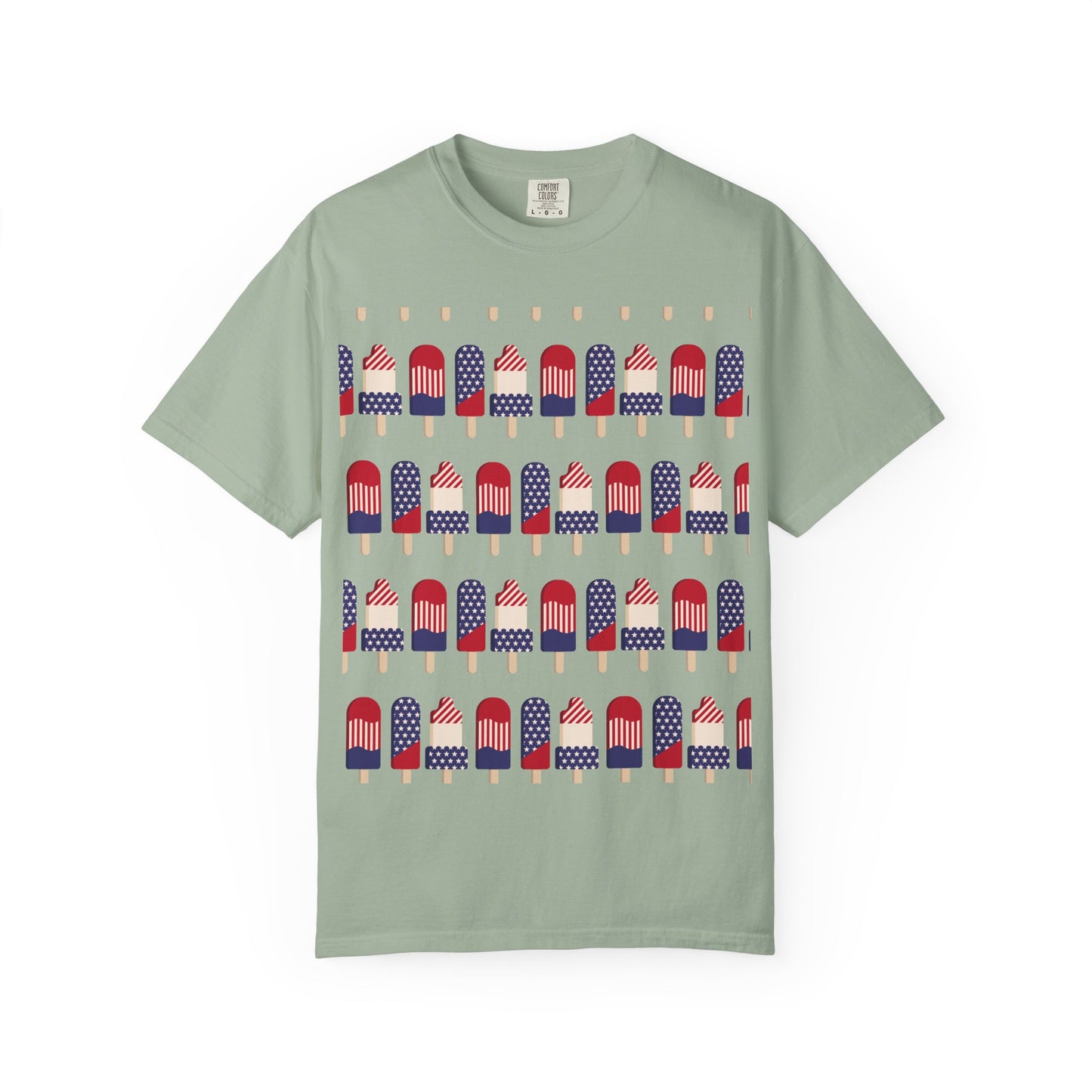 American Flag Popsicle T-shirt | Patriotic Fourth of July Ice Pop Tee