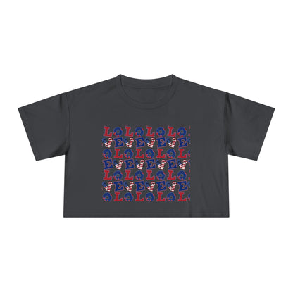 LOL Pattern Graphic Tee | Crop Top