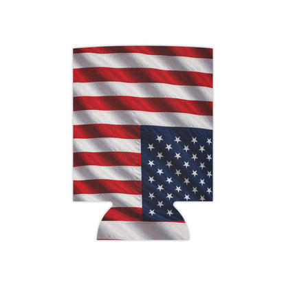 American Flag Can Cooler | USA Stars Stripes Beverage Sleeve