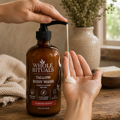 Almond Honey Tallow Body Wash – 16 oz