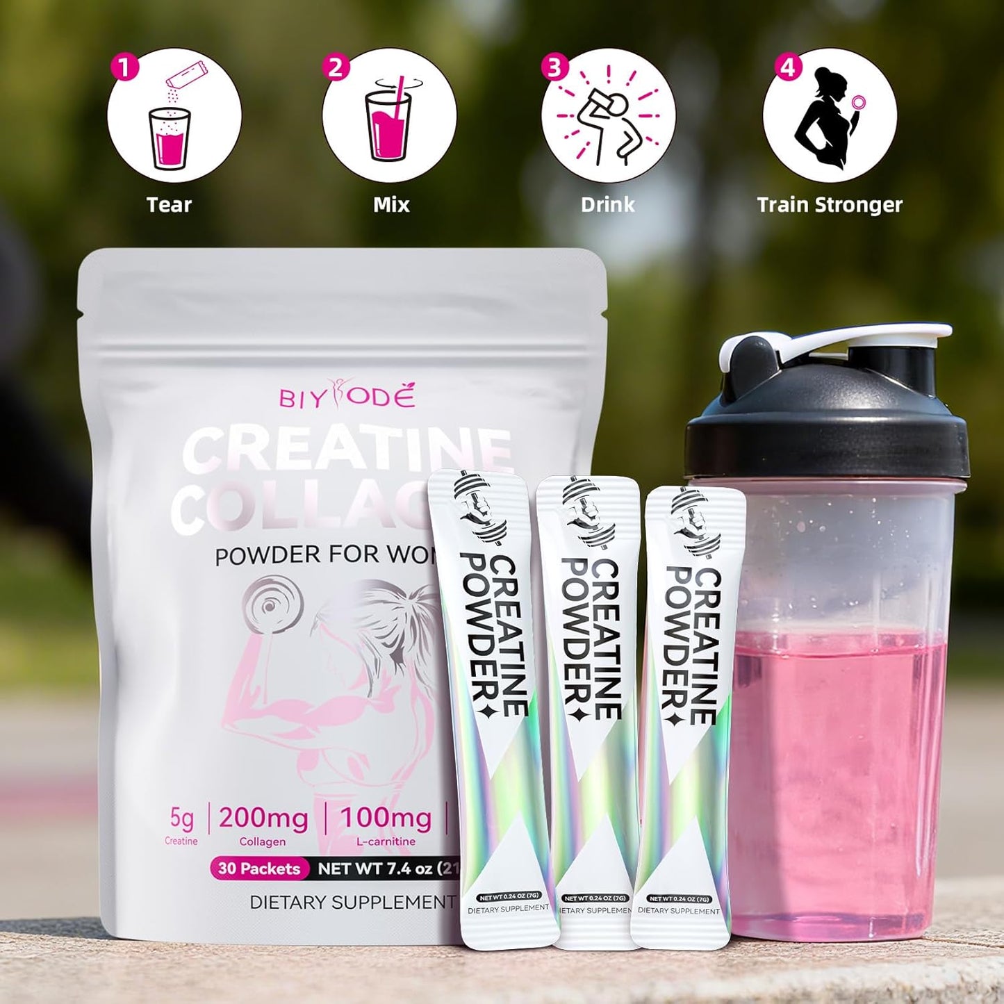 Creatine Powder Sticks for Women