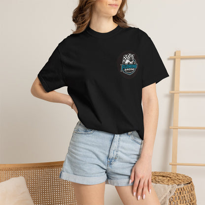 Fleming Racing QM Logo T-Shirt | Checkered Flag Circle Design