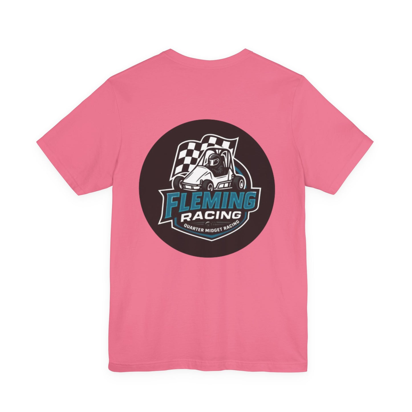 Fleming Racing Logo Tee | Racing Car Emblem T-Shirt