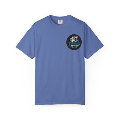 Fleming Racing QM Logo T-Shirt | Checkered Flag Circle Design