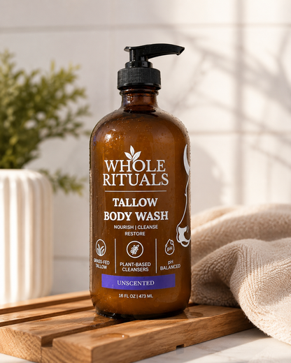 Unscented Tallow Body Wash – 16 oz