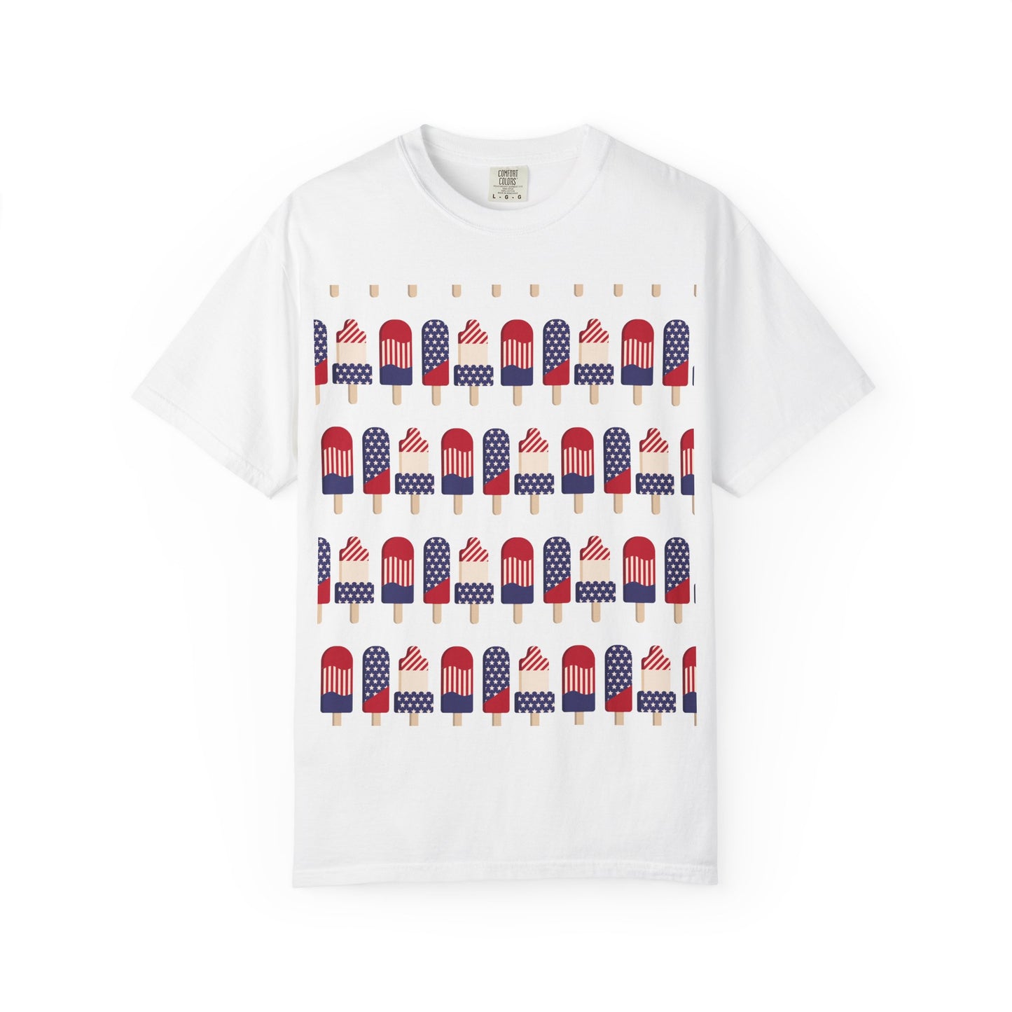 American Flag Popsicle T-shirt | Patriotic Fourth of July Ice Pop Tee