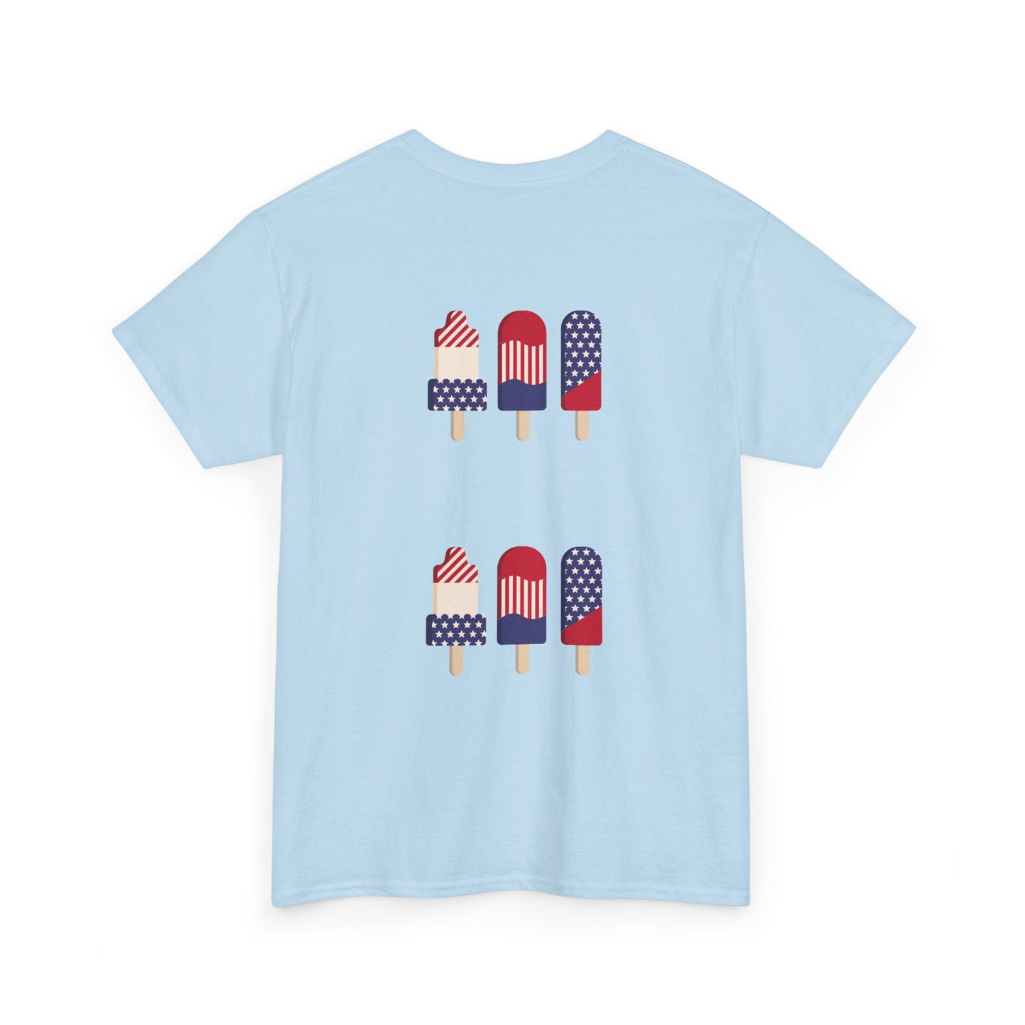 Merica Peace Hand graphic Tee | American Flag Popsicle back, Patriotic Fourth of July