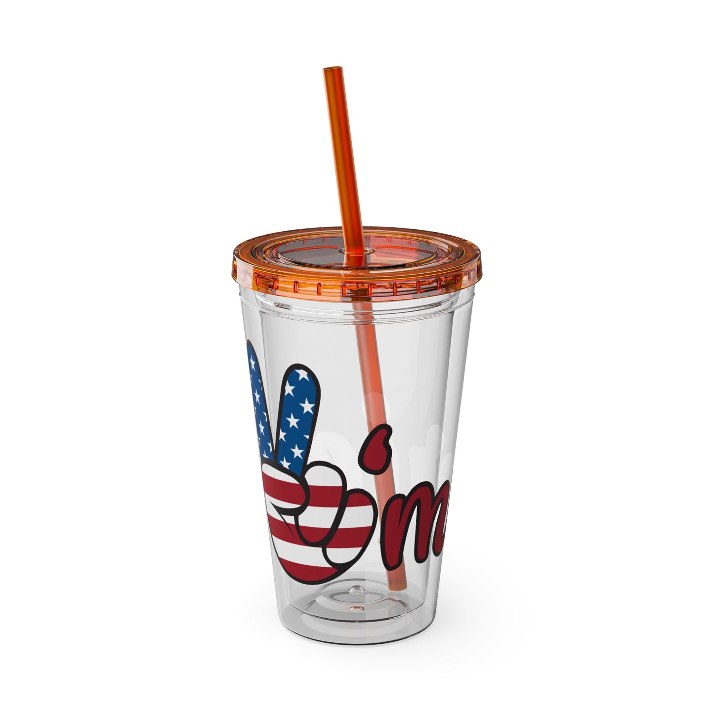 American Peace Sign tumbler 16oz