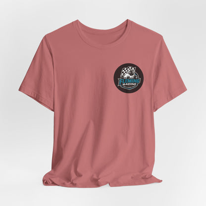 Fleming Racing Logo Tee | Racing Car Emblem T-Shirt