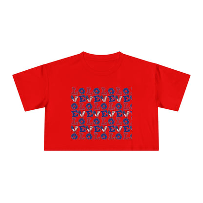 LOL Pattern Graphic Tee | Crop Top