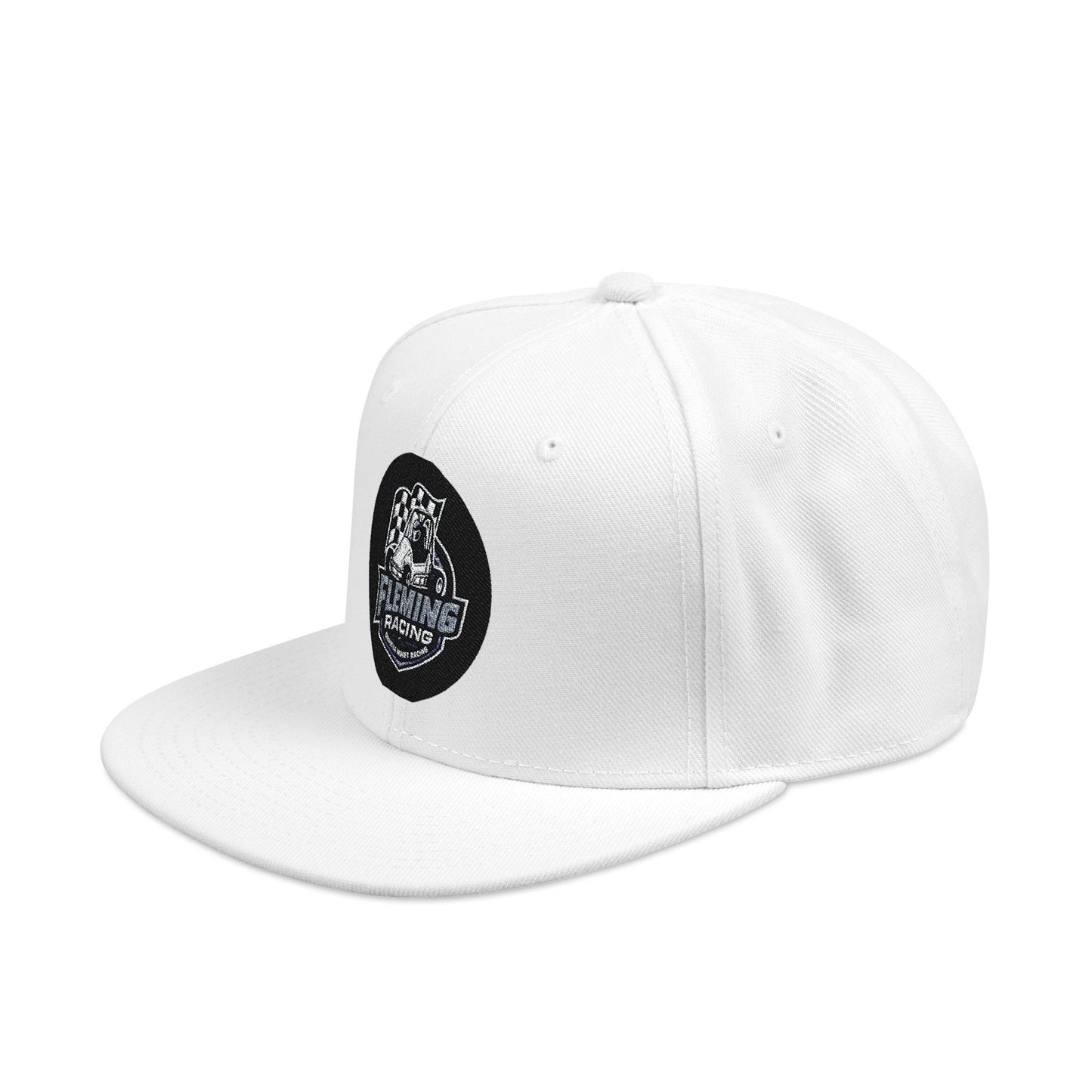 Smiling Ghost Patch Snapback | Embroidered Baseball Cap