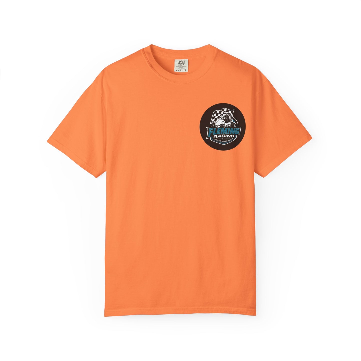 Fleming Racing QM Logo T-Shirt | Checkered Flag Circle Design