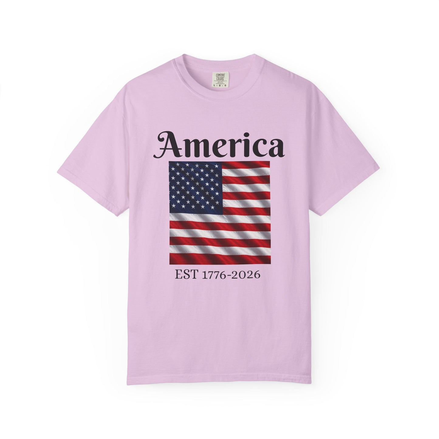 America Flag EST 1776-2026 T-Shirt | 250 Years Eagle Back Graphic