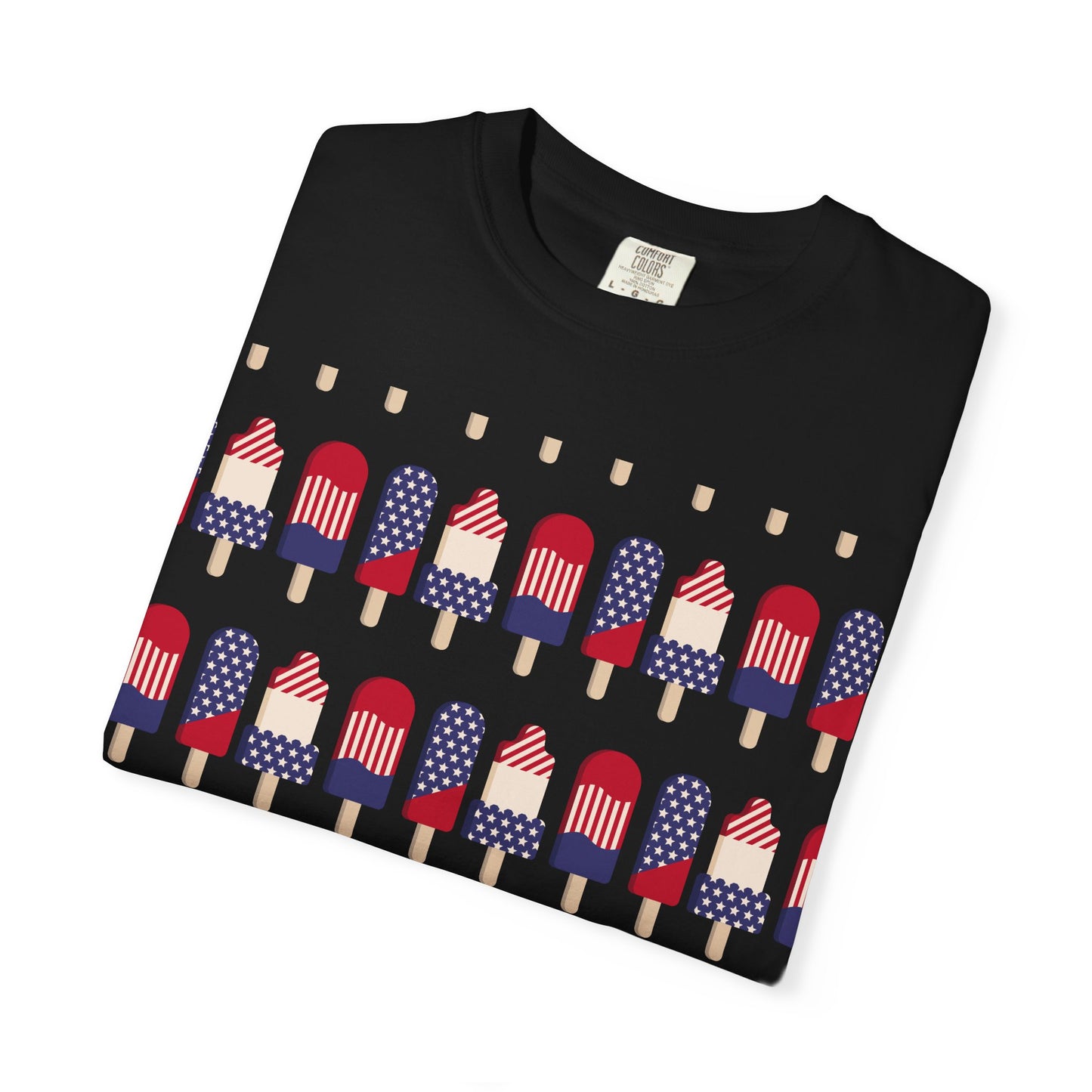 American Flag Popsicle T-shirt | Patriotic Fourth of July Ice Pop Tee