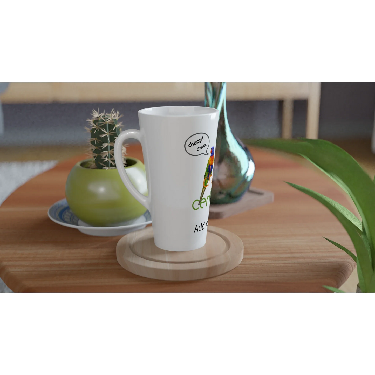 White Latte 17oz Ceramic Mug