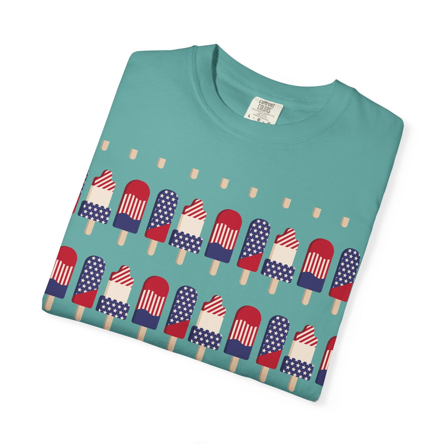 American Flag Popsicle T-shirt | Patriotic Fourth of July Ice Pop Tee