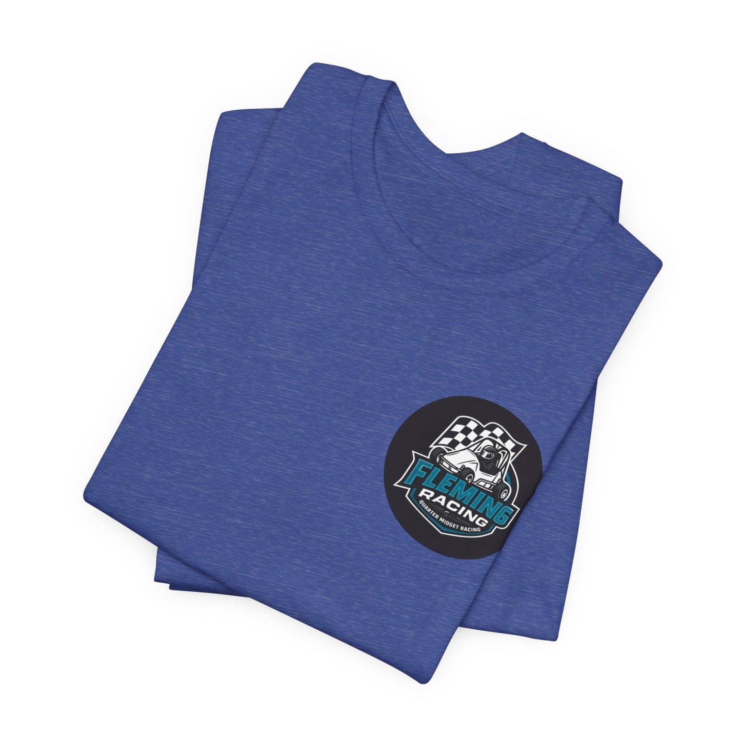 Fleming Racing Logo Tee | Racing Car Emblem T-Shirt