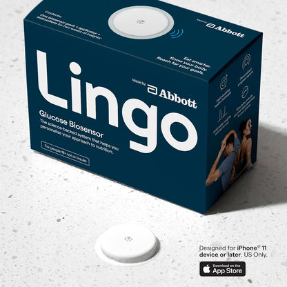 Abbott Lingo Continuous Glucose Monitor – 1 Sensor (14-Day Wear) [Bluetooth]
