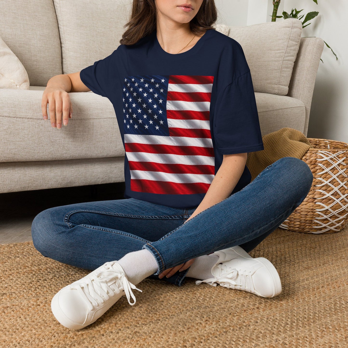 American Flag Graphic T-Shirt | USA Flag Tee, Patriotic Shirt