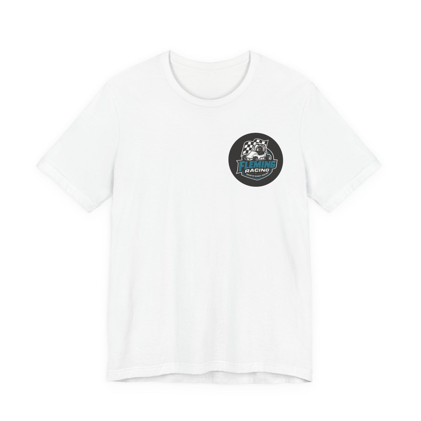 Fleming Racing Logo Tee | Racing Car Emblem T-Shirt