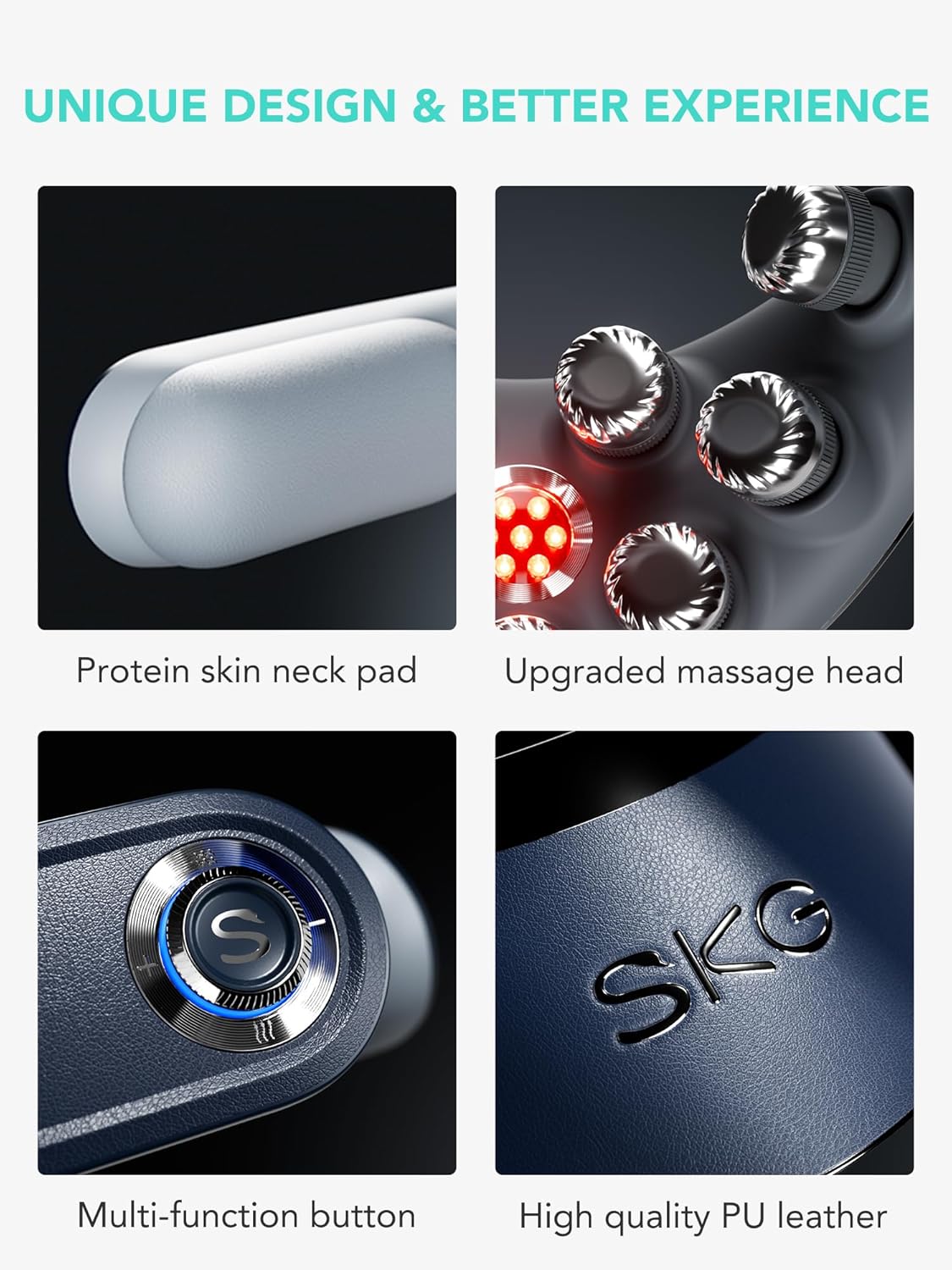 SKG Neck TENS unit with Heat Therapy and Pulse Technology